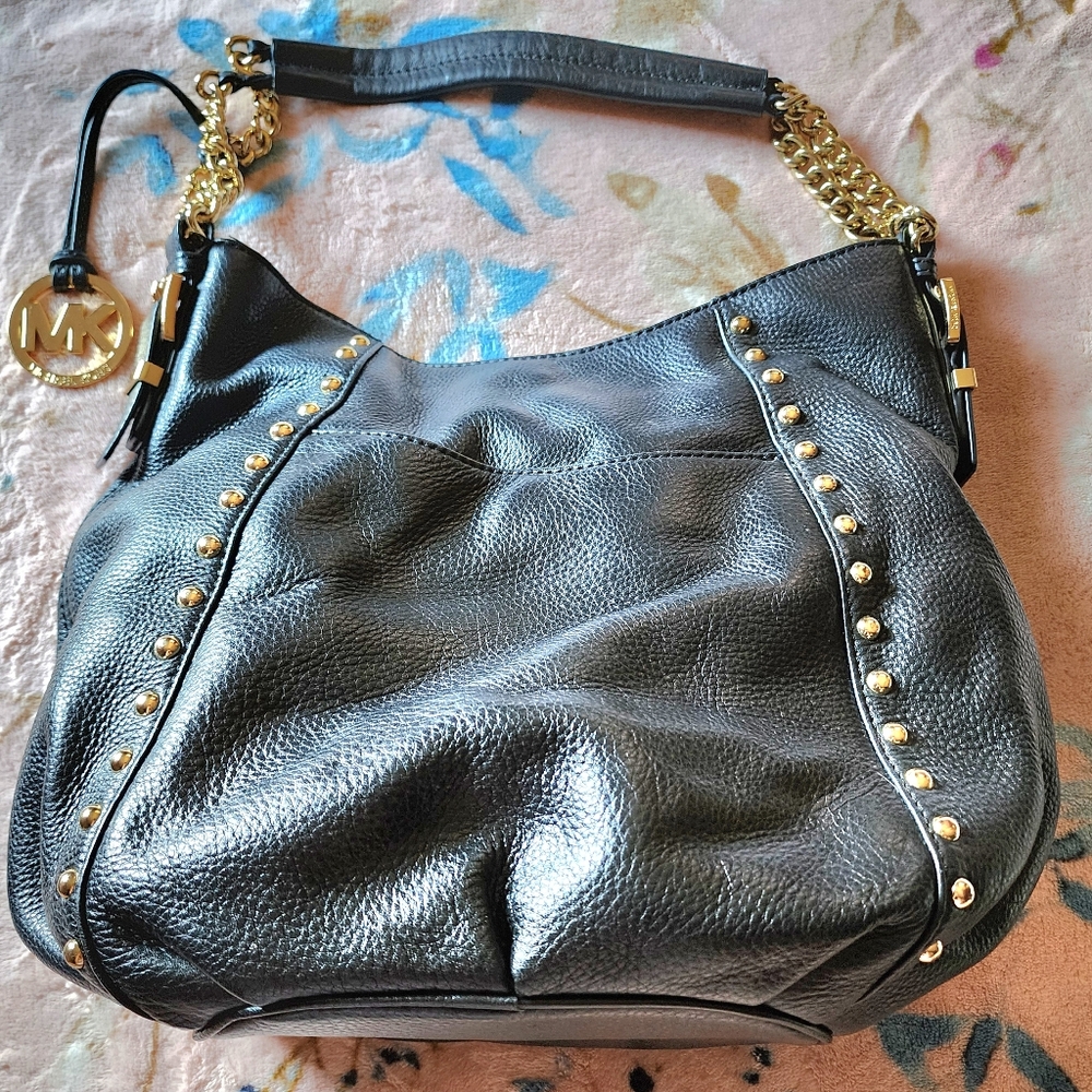 Michael Kors black studded handbag - Picture 2 of 16